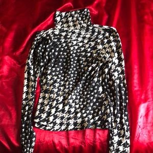 houndstooth h&m turtle neck